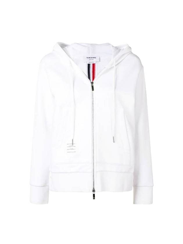 톰브라운 센터백 스트라이프 후드집업 화이트