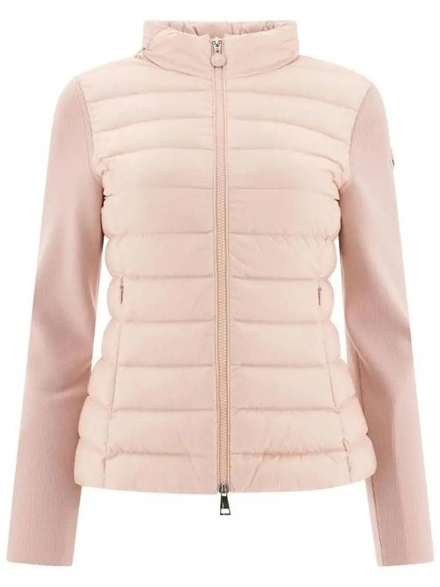 몽클레르 25SS 9B00026 M1131 529 여성 니트 믹스 패딩 라이트 핑크 가디건