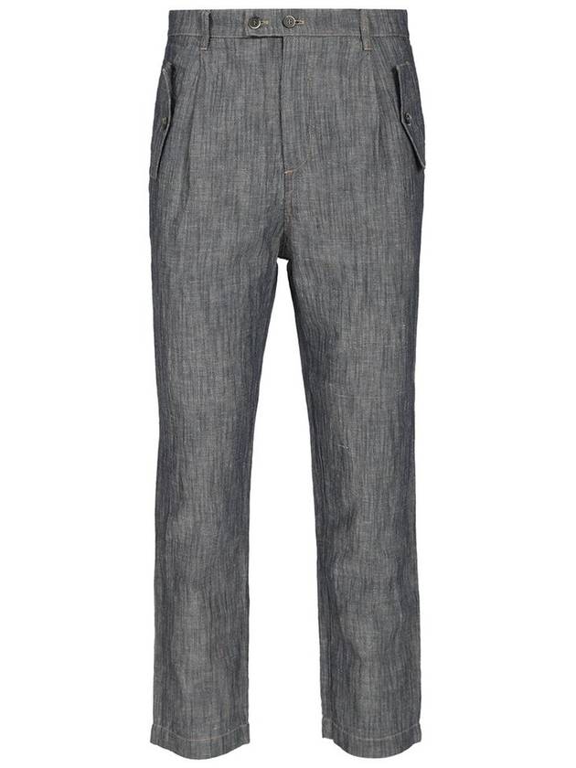 바레나 플리츠 디테일 스트레이트 레그 팬츠