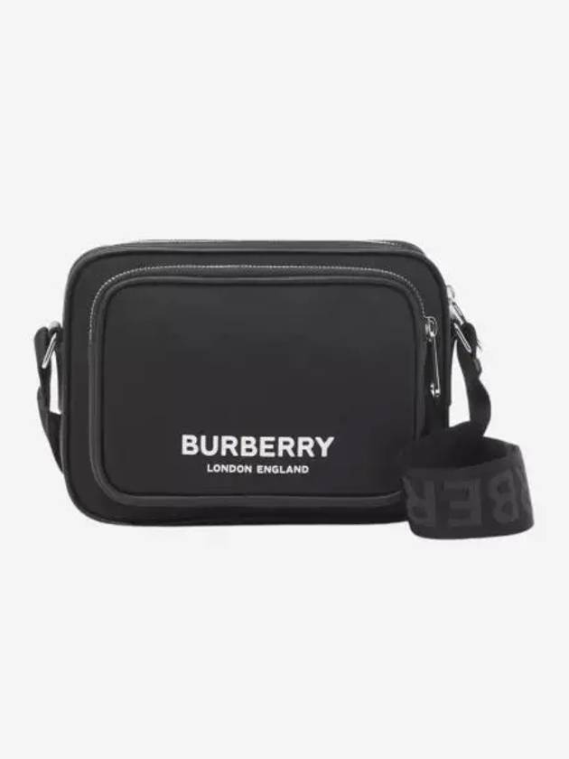 버버리 로고 프린트 나일론 크로스바디백 블랙 Burberry Logo Print Nylon Crossbody Bag Black
