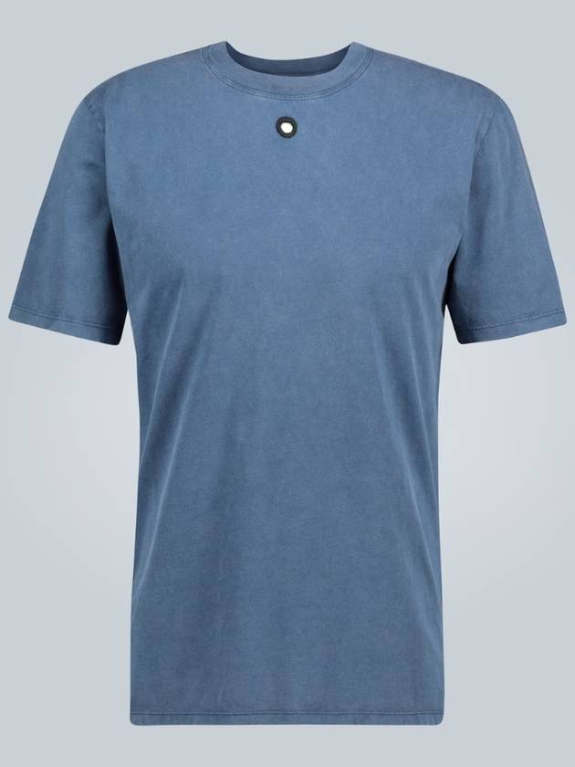 NB04 크레이그 그린 남성 티셔츠 Embroidered Hole T shirt
