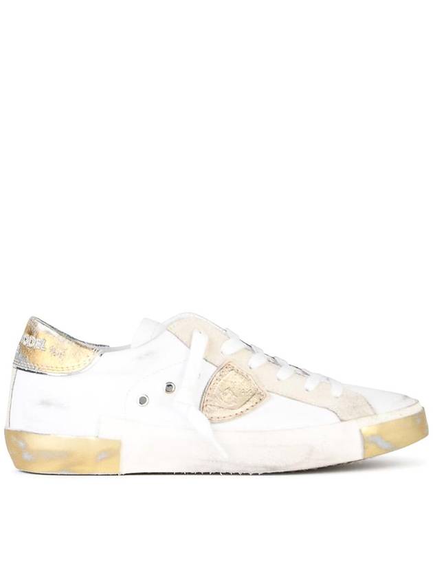 Philippe Model Prsx White Leather Blend Sneakers