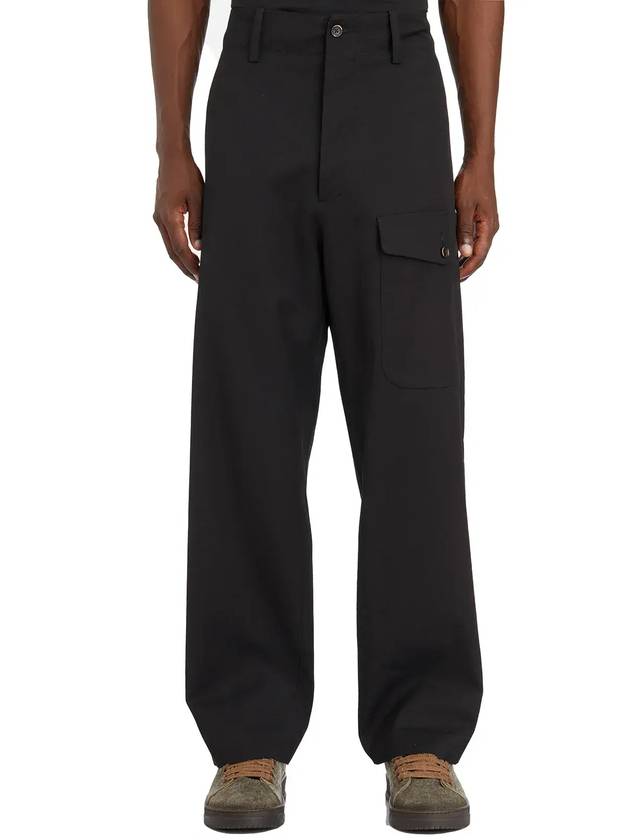 우마왕 버튼 디테일 스트레이트 레그 팬츠 W4MUM3501_UW900