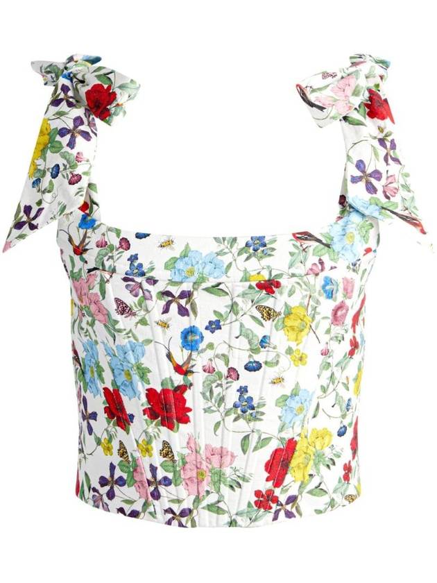 앨리스앤올리비아 여성 CLARA LINEN AND COTTON BLEND 탑 CC503P25017F178