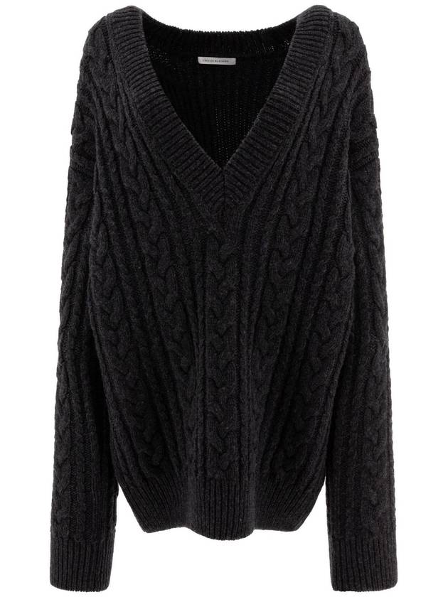 24FW 세실리에반센 Alia 스웨터 3.24KNI51005 ALIA 점퍼 CHARCOAL GREY