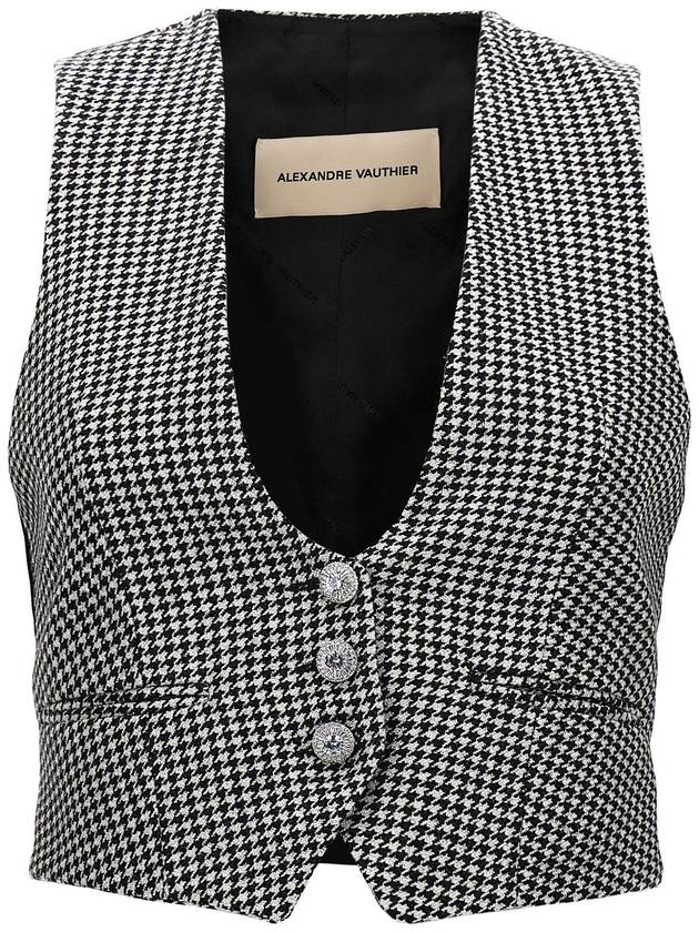 Alexandre Vauthier - Houndstooth Vest Gilet