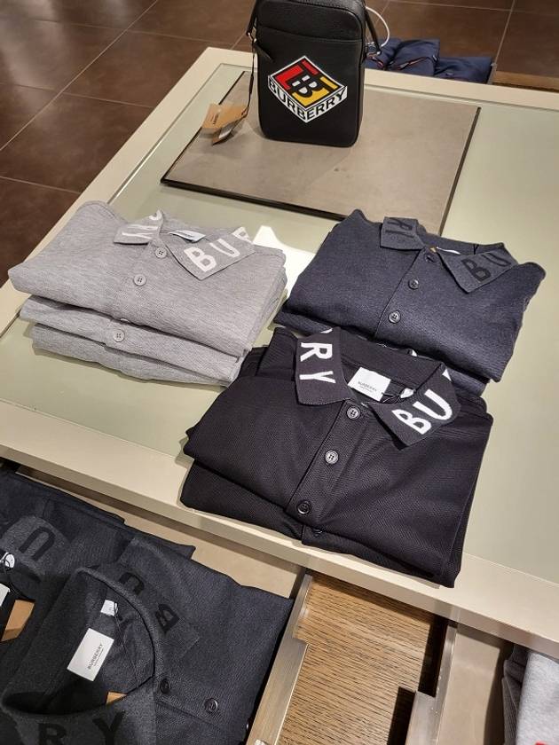 버버리 라이랜드 RYLAND 남성 반팔 폴로 티셔츠 80675391 외