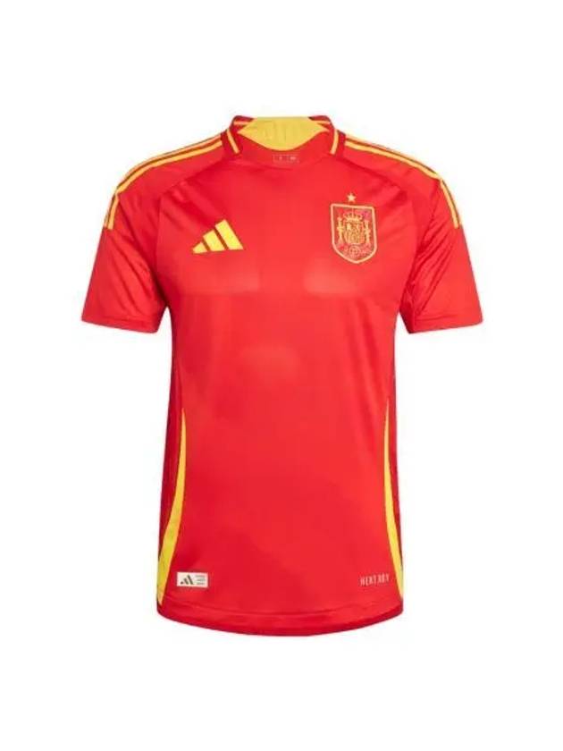 아디다스 스페인 2024 홈 어센틱 저지 베러 스칼렛 논 마킹 버전 US Adidas Spain 2024 Home Authentic Jersey Better Scarlet Non Marking Ver. US Sizing