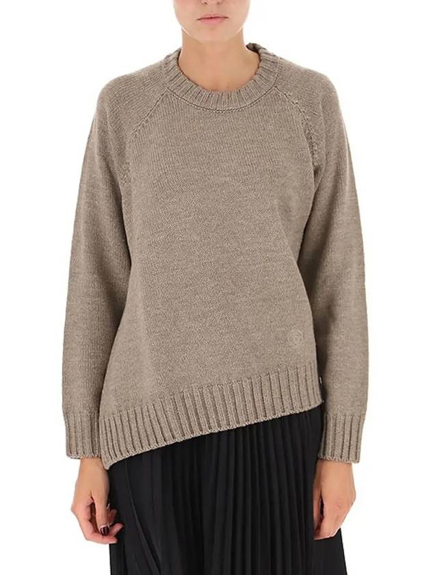 MM6 메종마르지엘라 슬림핏 슬릿 스웨터 베이지 S32GP0206 S17451