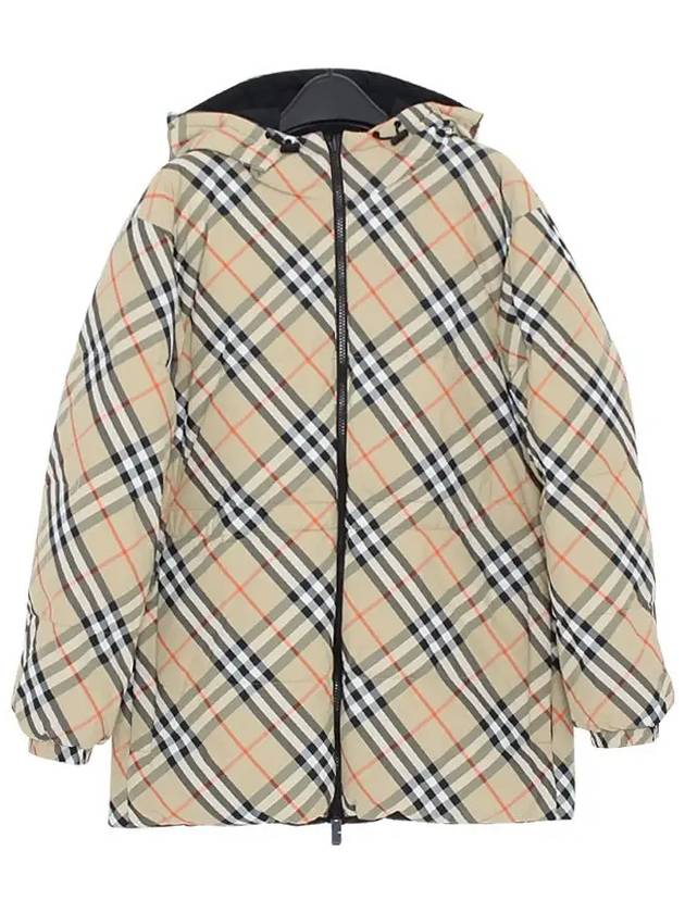 버버리 24FW 체크 리버시블 양면 패딩 점퍼 자켓 8094242