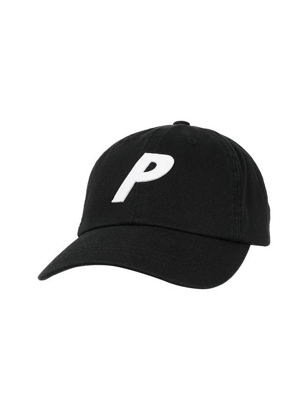 23SS 팔라스 P 6-패널 캡 블랙 Palace P 6-Panel Black