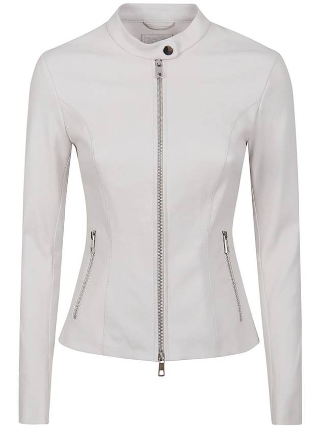 Desa 1972 Leather zipped jacket