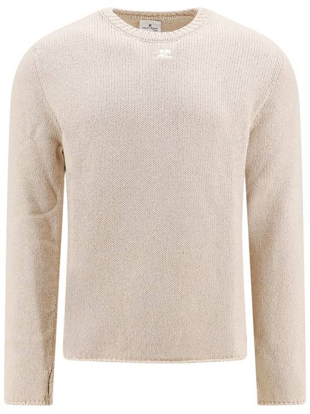 Courr?ges - Open Side cotton and linen sweater