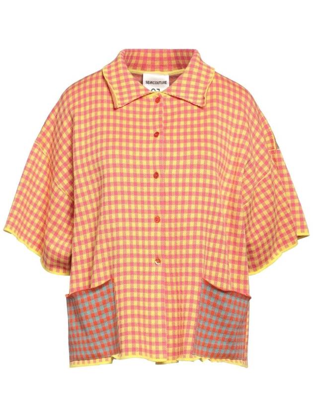 세미쿠튀르 체크 셔츠