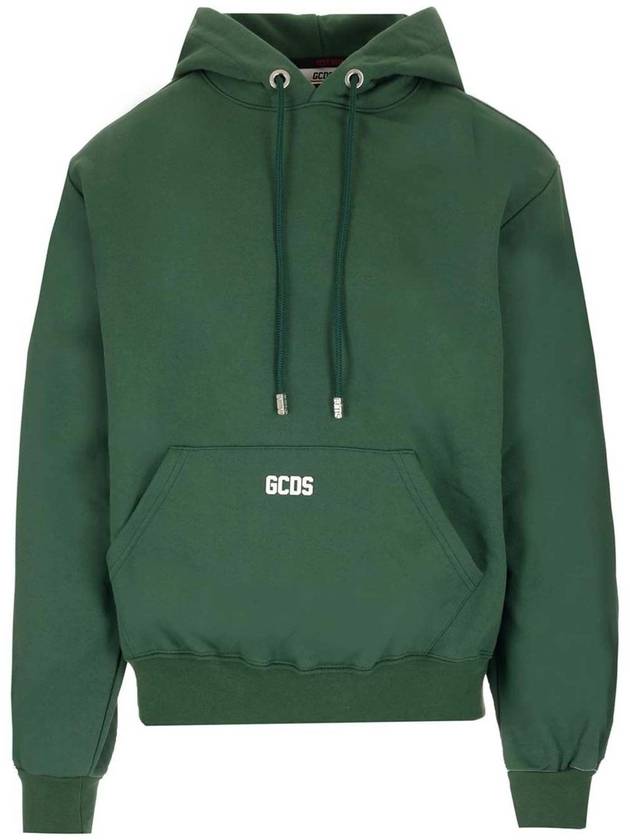 Gcds Raised logo hoodie in green