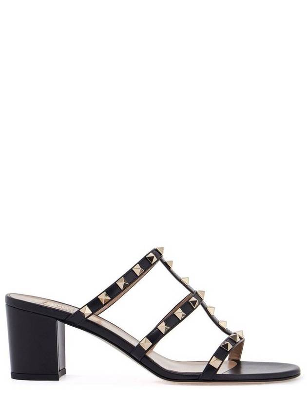 발렌티노 가라바니 록스터드 오픈 토 케이지드 뮬