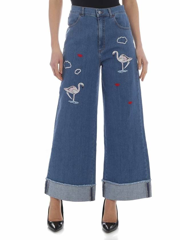 Vivetta Palagonia embroidered jeans in blue