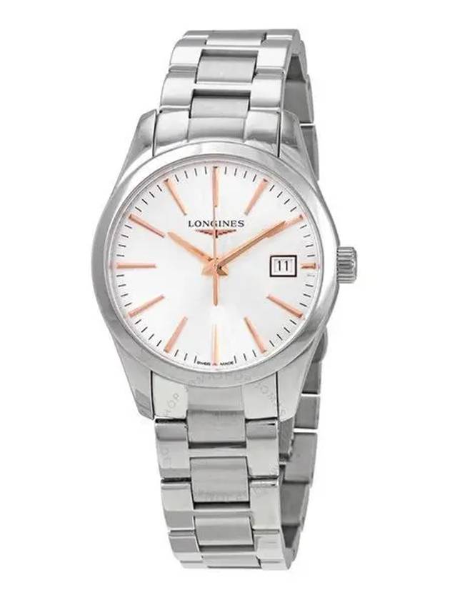 4205642 Longines Conquest Classic Quartz Silver Dial Ladies Watch