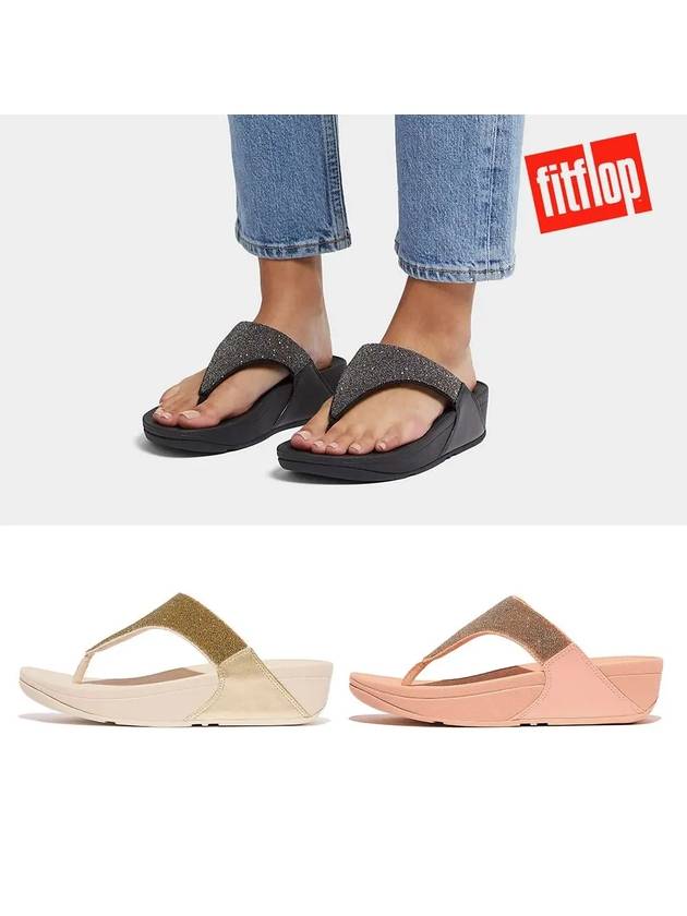 핏플랍 슬리퍼 루루 오풀 반짝이 쪼리 올블랙 플라티노 블러쉬