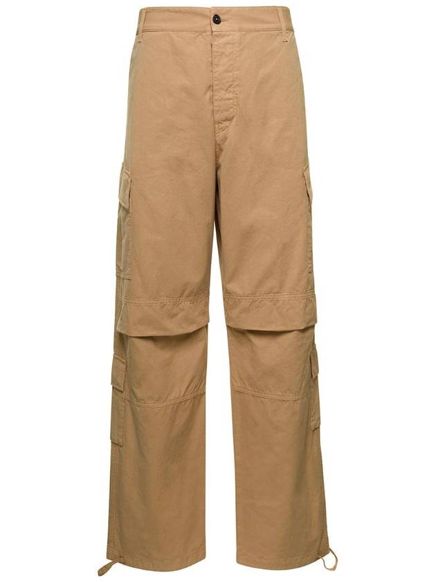 DARKPARK & 39 Saint& 39 베이지 포켓 디테일 코튼 맨 카고 팬츠 CDPM018DP571001BG