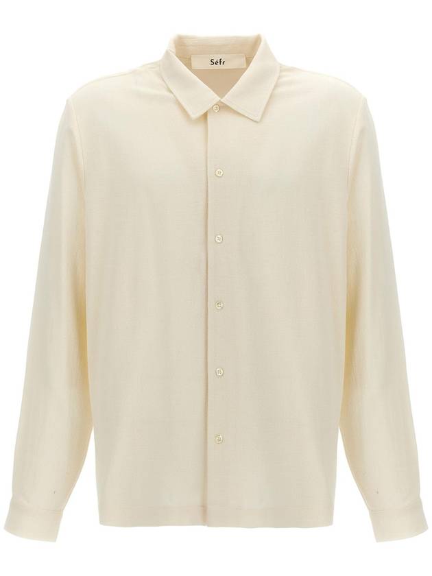 SEFR 'Sense' shirt SS24SENSEOFFWHITECREPE