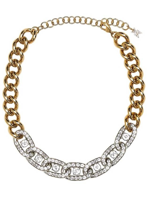 Amina Muaddi Matthew Embellished Polished Finished 초커 목걸이
