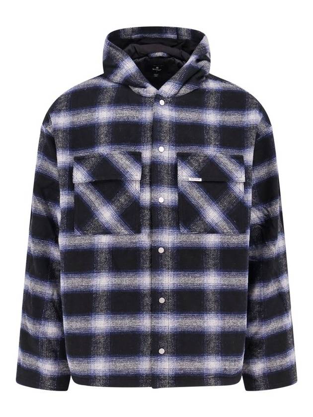 리프레젠트 체크 버튼업 재킷