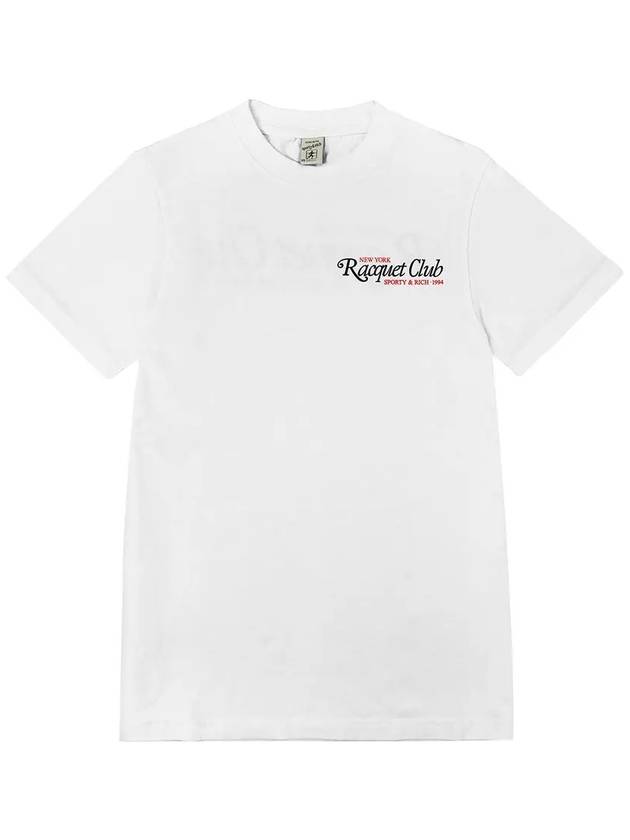 스포티앤리치 TO042S406RW 94 라켓 클럽 RACQUET CLUB 반팔티