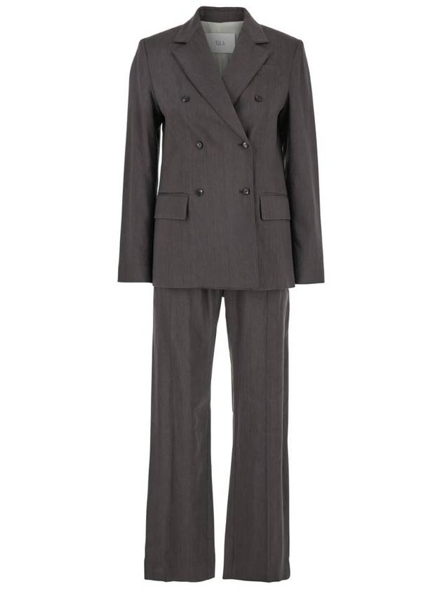 TELA 610001010489K027 SOHO STORMO 리넨 비스코스 스트레치 슈트