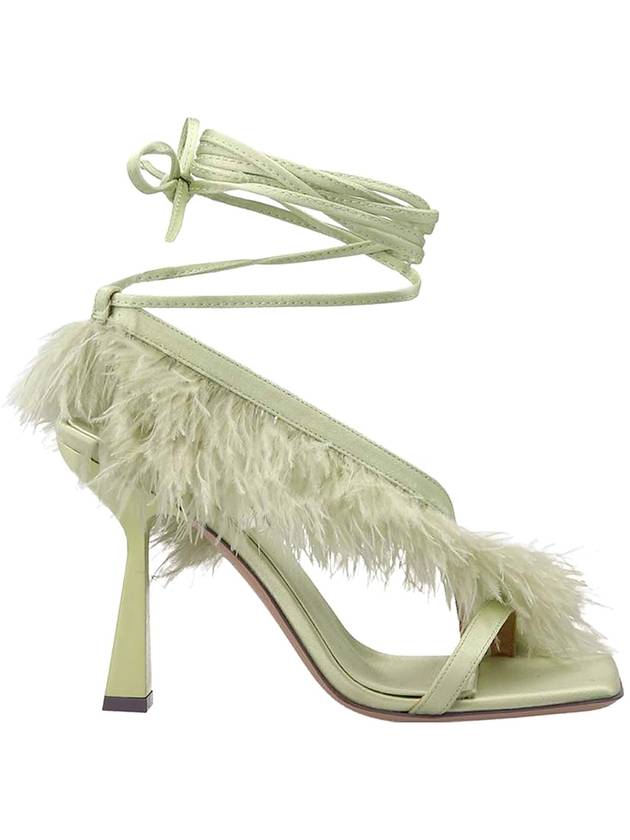 Sebastian Milano feather wrap sandals