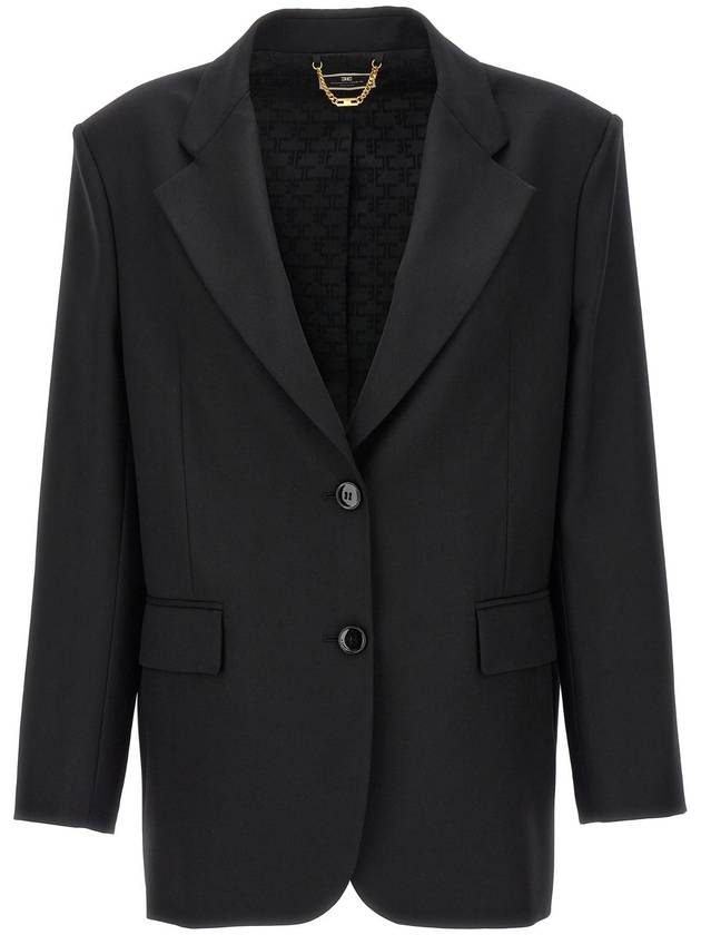 ELISABETTA FRANCHI GI06341E2110 더블 브레스트 울 블레이저