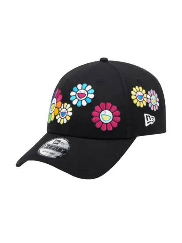 뉴에라 x 무라카미 타카시 오하나 올 오버 캡 블랙 New Era x Murakami Takashi Ohana All Over Cap Black