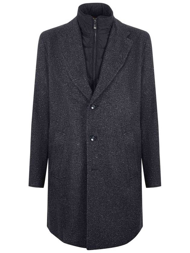 보스 휴고 보스 싱글 브레스티드 디태처블 패널 코트