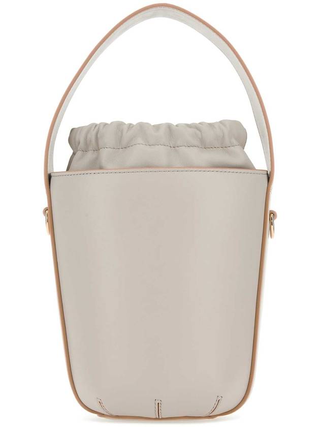 끌로에 센스 레더 버킷백 그레이
