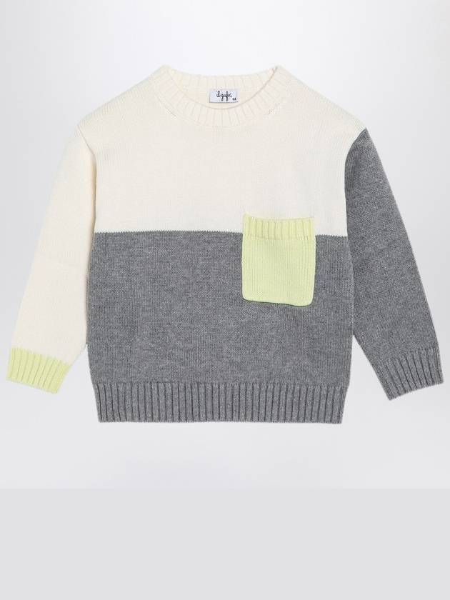 Il Gufo Colour-block jumper in organic cotton