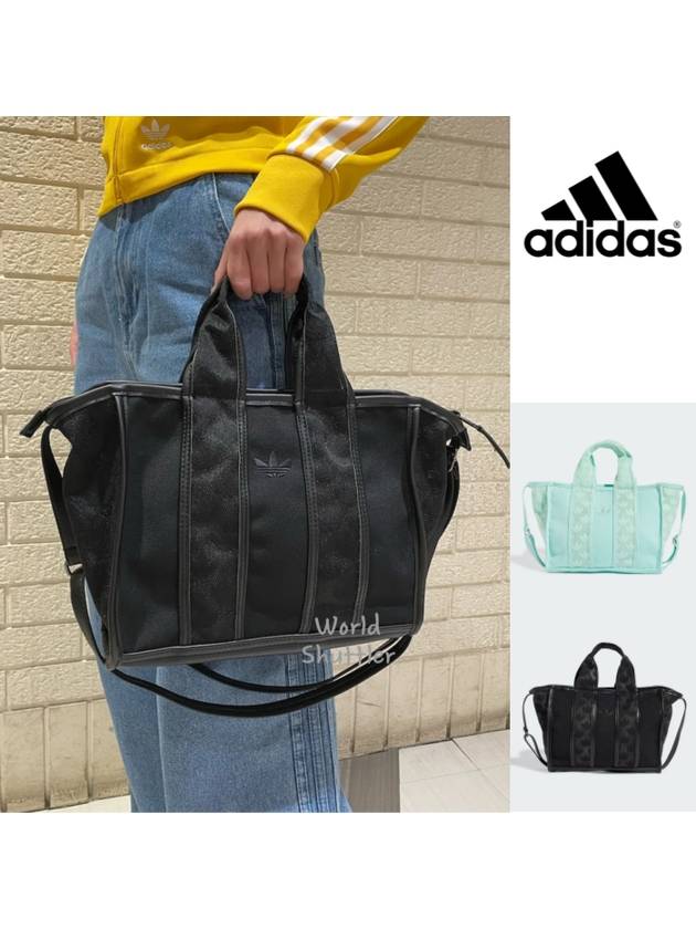 24SS 아디다스 미니쇼퍼백 메쉬 캔버스 토트백