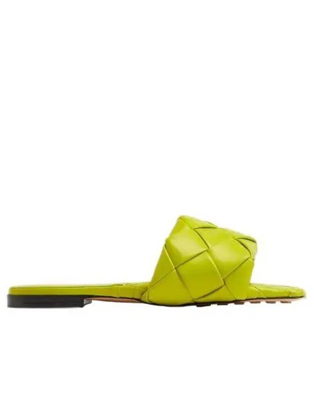 W 보테가 베네타 리도 플랫 샌들 키위 W Bottega Veneta Lido Flat Sandal Kiwi