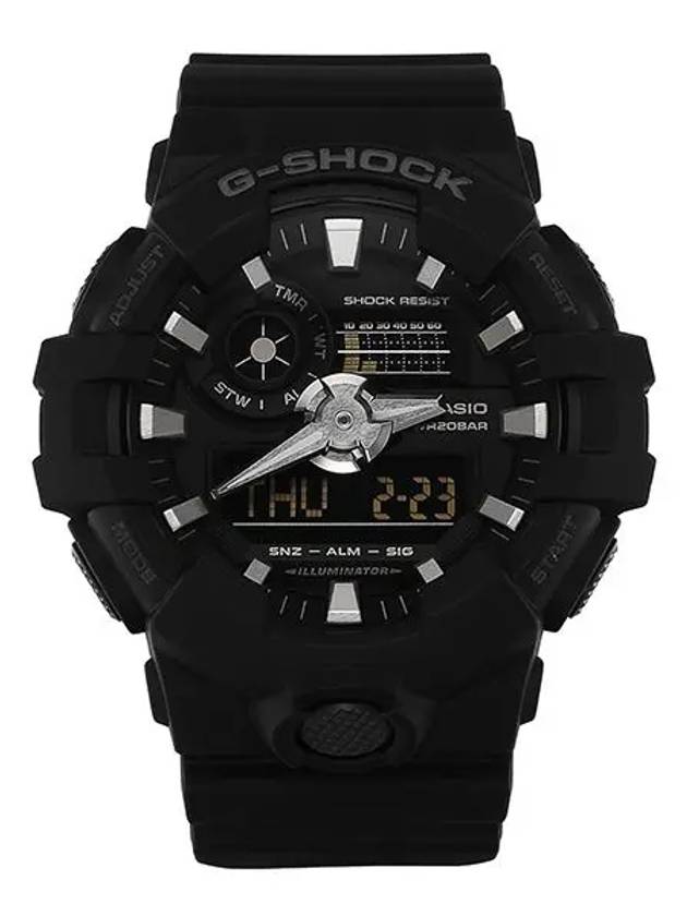 지샥 G SHOCK GA 700 1BDR 빅페이스 디지털 아날로그 남성 우레탄시계