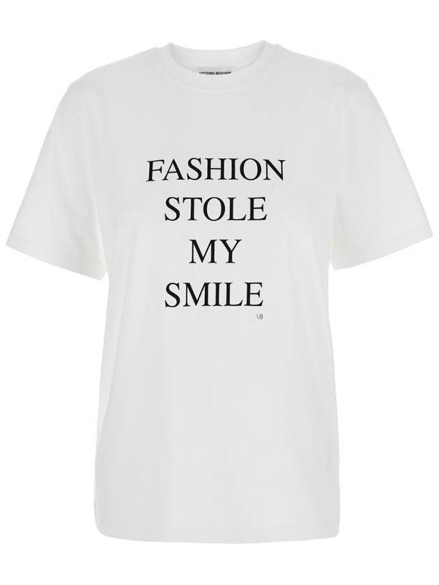빅토리아베컴 SLOGAN TEE 1322JTS004130AWHITE