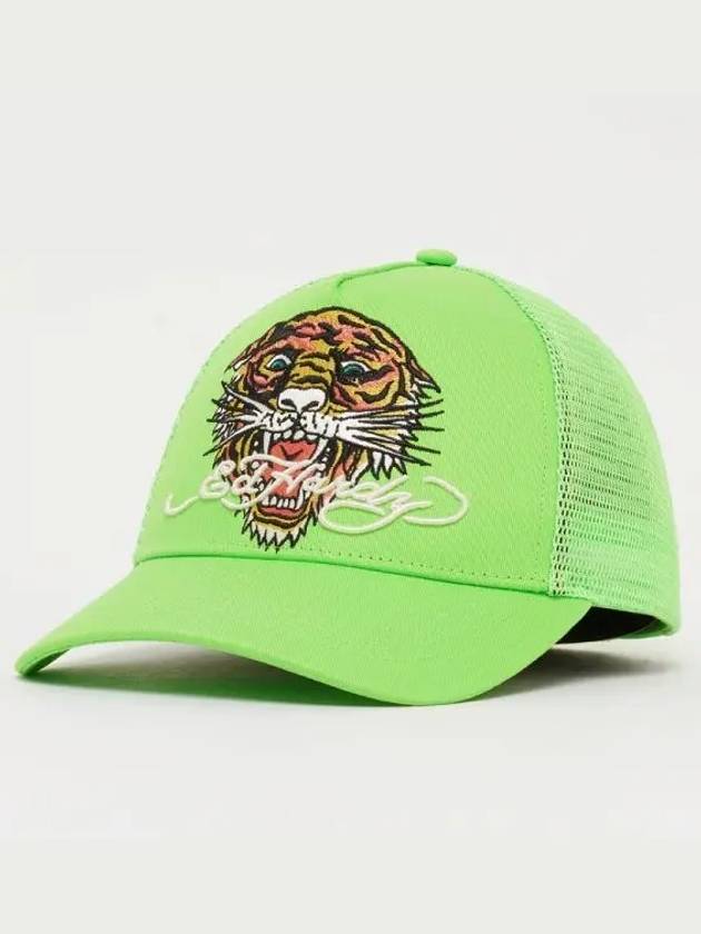 Ed Hardy ED ROAR 트윌 프론트 메쉬 트럭커 네온 그린 ED ROARTWILLFRONTMESHTRUCKER NEONGREEN