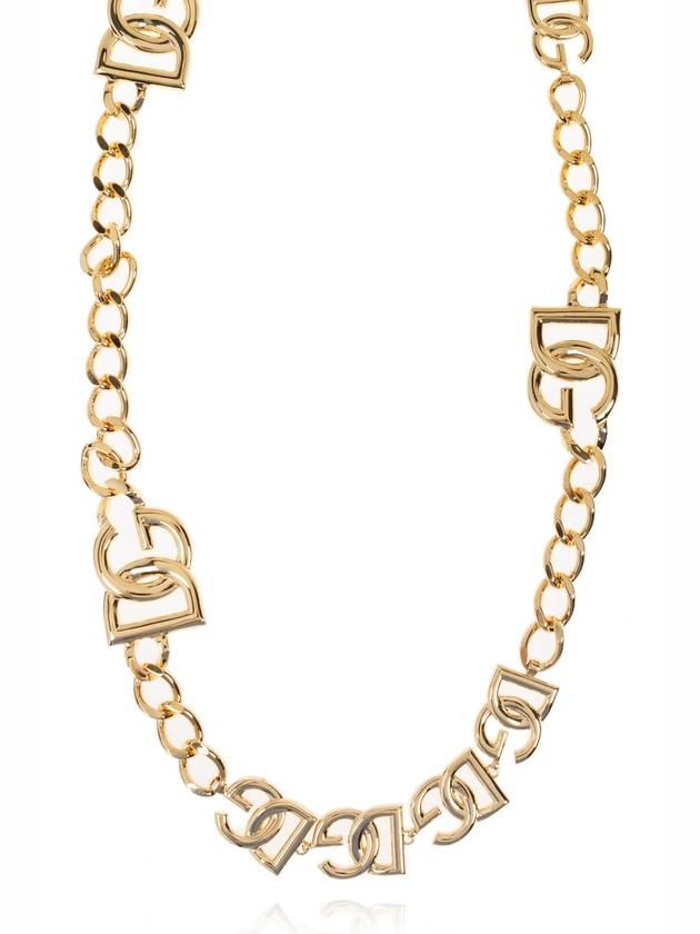 Dolce & Gabbana Belt With Logo  Women's  Gold