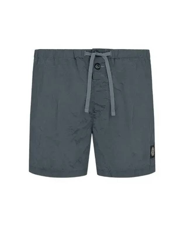 스톤 아일랜드 B0643 나일론 메탈 스위밍 트렁크 파우더 블루 21SS Stone Island B0643 Nylon Metal Swimming Trunk Powder Blue 21SS