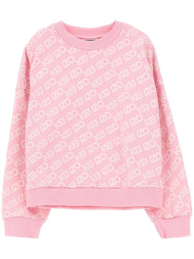 KENZO KIDS K60911ROSA 로고 스웨트셔츠